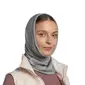 Buff Merino Midweight Nekwarmer Lichtgrijs Melange