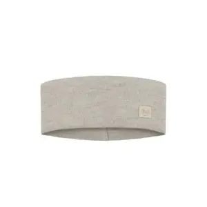 Buff Merino Wide Hoofdband Solid Grijs