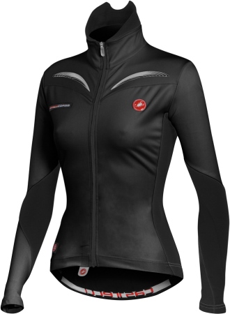Castelli Donna Trasparente Jersey FZ Zwart Dames