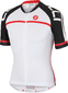 Castelli Volo Fietsshirt Korte Mouwen Wit/Zwart/Rood Heren