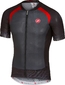 Castelli Limitato Fietsshirt Korte Mouwen Zwart/Grijs/Rood Heren
