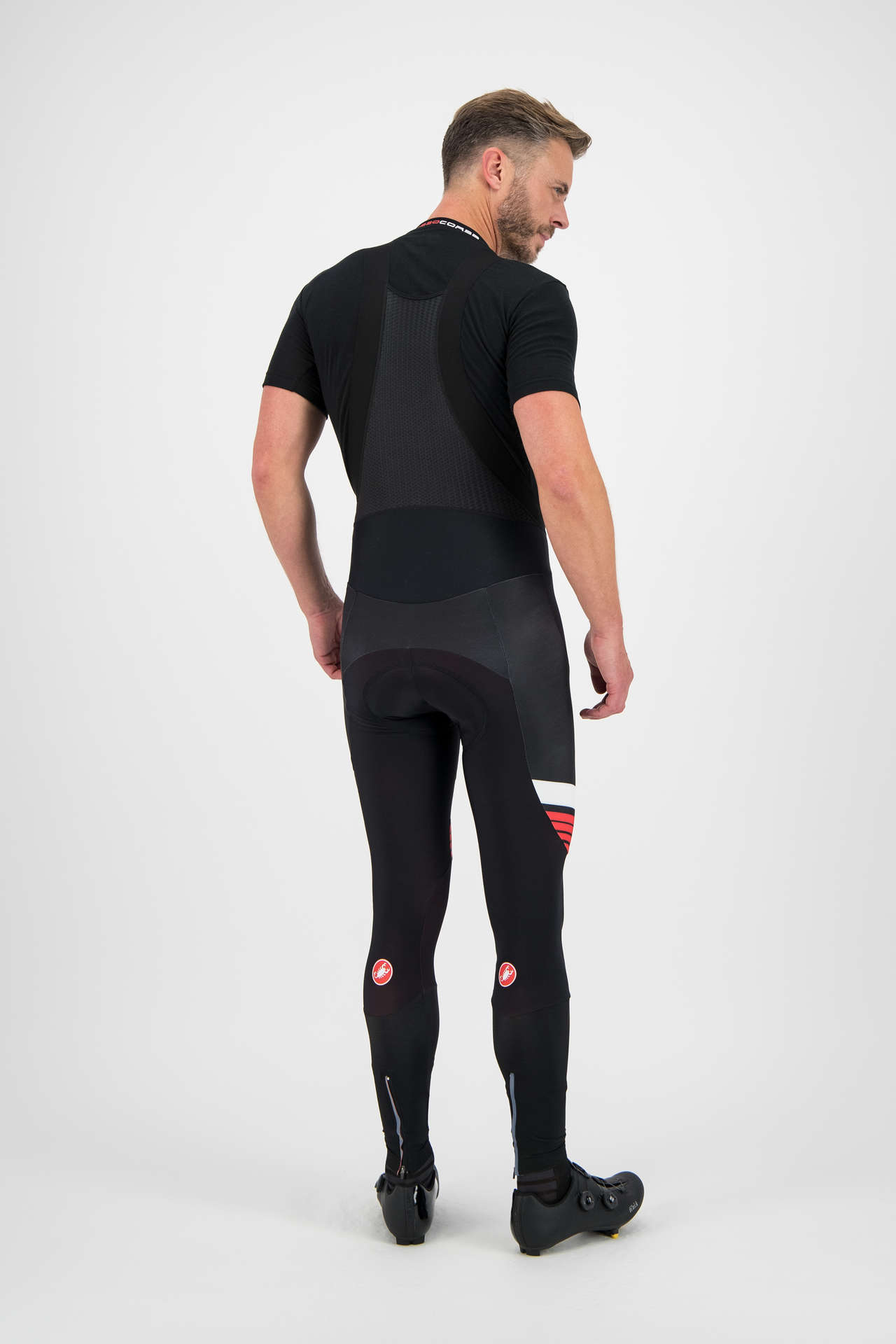 Castelli Sorpasso Team Futurumshop Fietsbroek Lang Met Zeem Zwart/Rood Heren