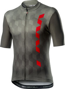 Castelli Fuori Fietsshirt Korte Mouwen Grijs/Rood Heren