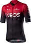 Castelli Team Ineos Competizione Fietsshirt Korte Mouwen Donkerrood/Zwart Heren