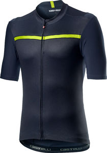 Castelli Unlimited Fietsshirt Korte  Mouwen Donkerblauw Heren 
