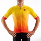 Castelli Aero Race 6.0 Fietsshirt Korte Mouwen Oranje Heren
