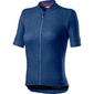 Castelli Promessa Jacquard Fietsshirt Korte Mouwen Donkerblauw Dames