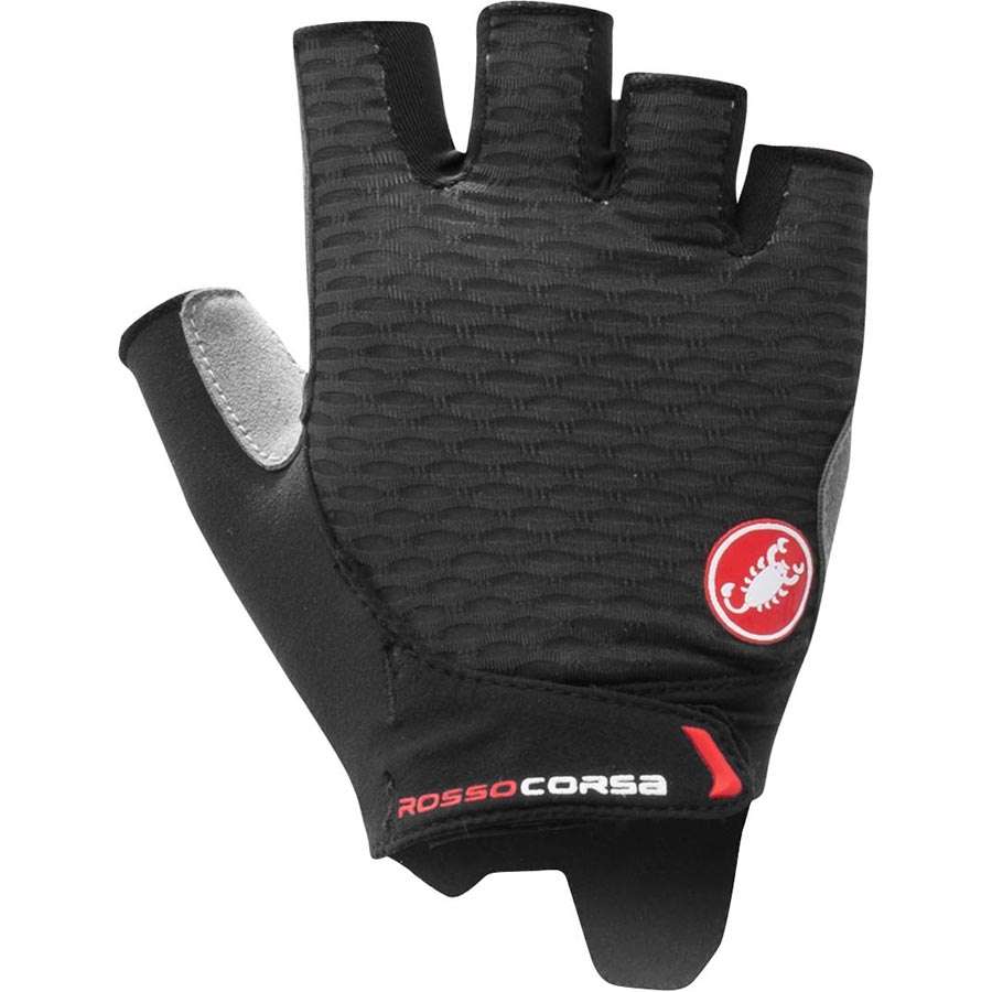Castelli Rosso Corsa 2 Zomer Fietshandschoenen Zwart Dames