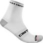 Castelli Rosso Corsa Pro 9 Fietssokken Wit