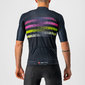 Castelli Endurance Pro Fietsshirt Korte Mouwen Blauw/Roze/Limegroen Heren