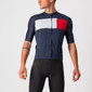 Castelli Prologo 7 Fietsshirt Korte Mouwen Blauw/Wit/Rood Heren