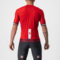 Castelli Entrata Vi Fietsshirt Korte Mouwen Rood/Bordeauxrood/Wit Heren