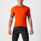 Castelli Entrata Vi Fietsshirt Korte Mouwen Oranje/Grijs/Wit Heren