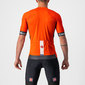 Castelli Entrata Vi Fietsshirt Korte Mouwen Oranje/Grijs/Wit Heren