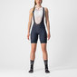 Castelli Prima Fietsbroek Kort Blauw/Roze Dames