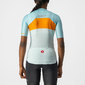 Castelli Aero Pro Fietsshirt Kort Blauw/Oranje Dames