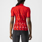 Castelli Pendio Fietsshirt Korte Mouwen Rood/Bordeauxrood/Wit Dames