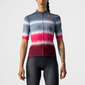 Castelli Dolce Fietsshirt Korte Mouwen Blauw/Bordeauxrood/Roze Dames