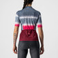 Castelli Dolce Fietsshirt Korte Mouwen Blauw/Bordeauxrood/Roze Dames