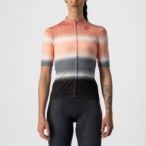 Castelli Dolce Fietsshirt Korte Mouwen Zwart/Grijs/Beige Dames
