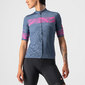 Castelli Fenice Fietsshirt Korte Mouwen Blauw/Roze Dames