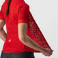 Castelli Promessa Jacquard Fietsshirt Korte Mouwen Rood Dames