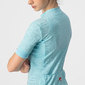 Castelli Promessa Jacquard Fietsshirt Korte Mouwen Blauw Dames