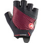 Castelli Rosso Corsa 2 Zomer Fietshandschoenen Bordeauxrood/Zwart Dames