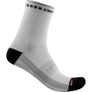 Castelli Rosso Corsa 11 Fietssokken Zwart/Wit Dames