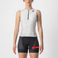 Castelli Free 2 Triathlon Shirt Zonder Mouwen Wit/Zwart Dames