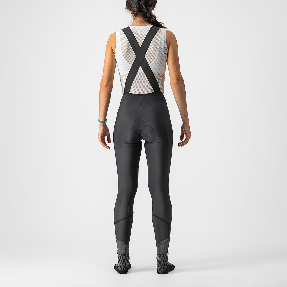 Castelli Velocissima DT Fietsbroek Lang Met Zeem Zwart/Zwart Reflex Dames