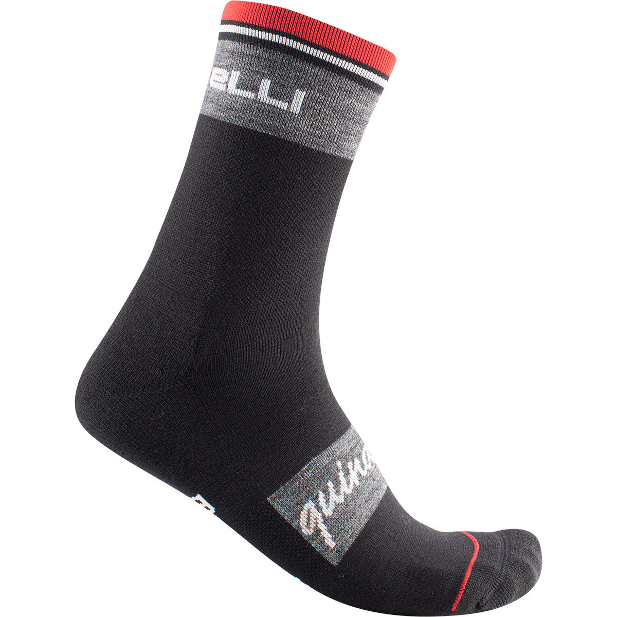Castelli Quindici Soft Merino Fietssokken Zwart