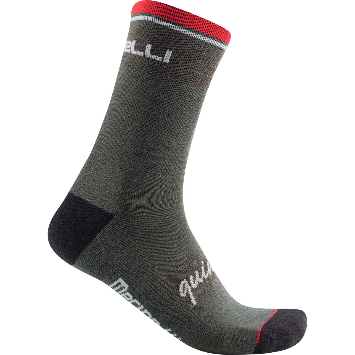 Castelli Quindici Soft Merino Fietssokken Donkergroen