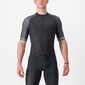 Castelli Entrata Vi Fietsshirt Korte Mouwen Zwart/Donkergrijs/Zilver Heren