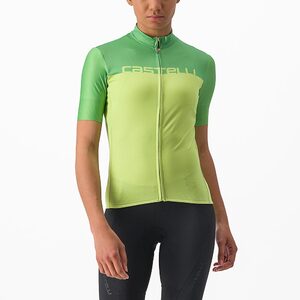 Castelli Velocissima Fietsshirt Korte Mouwen Lichtgroen/Groen Dames
