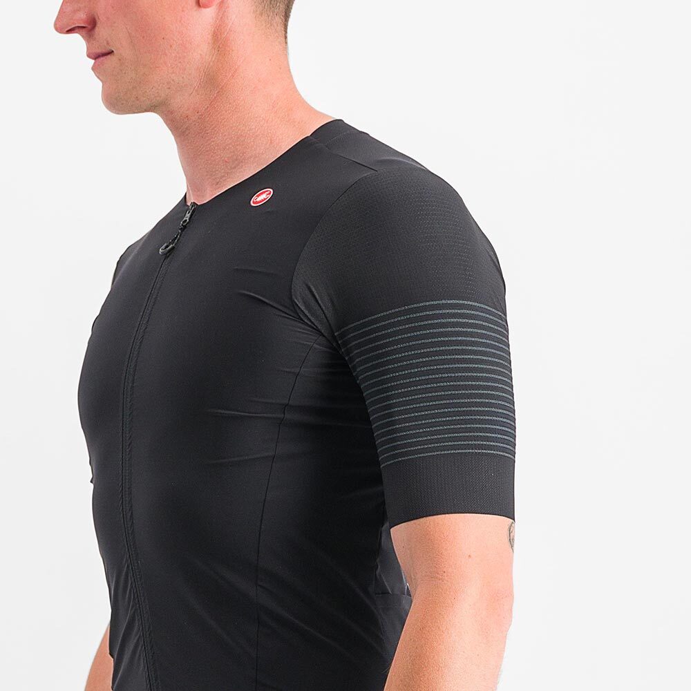 Castelli Premio Black Fietsshirt Korte Mouwen Zwart/Zwart Heren