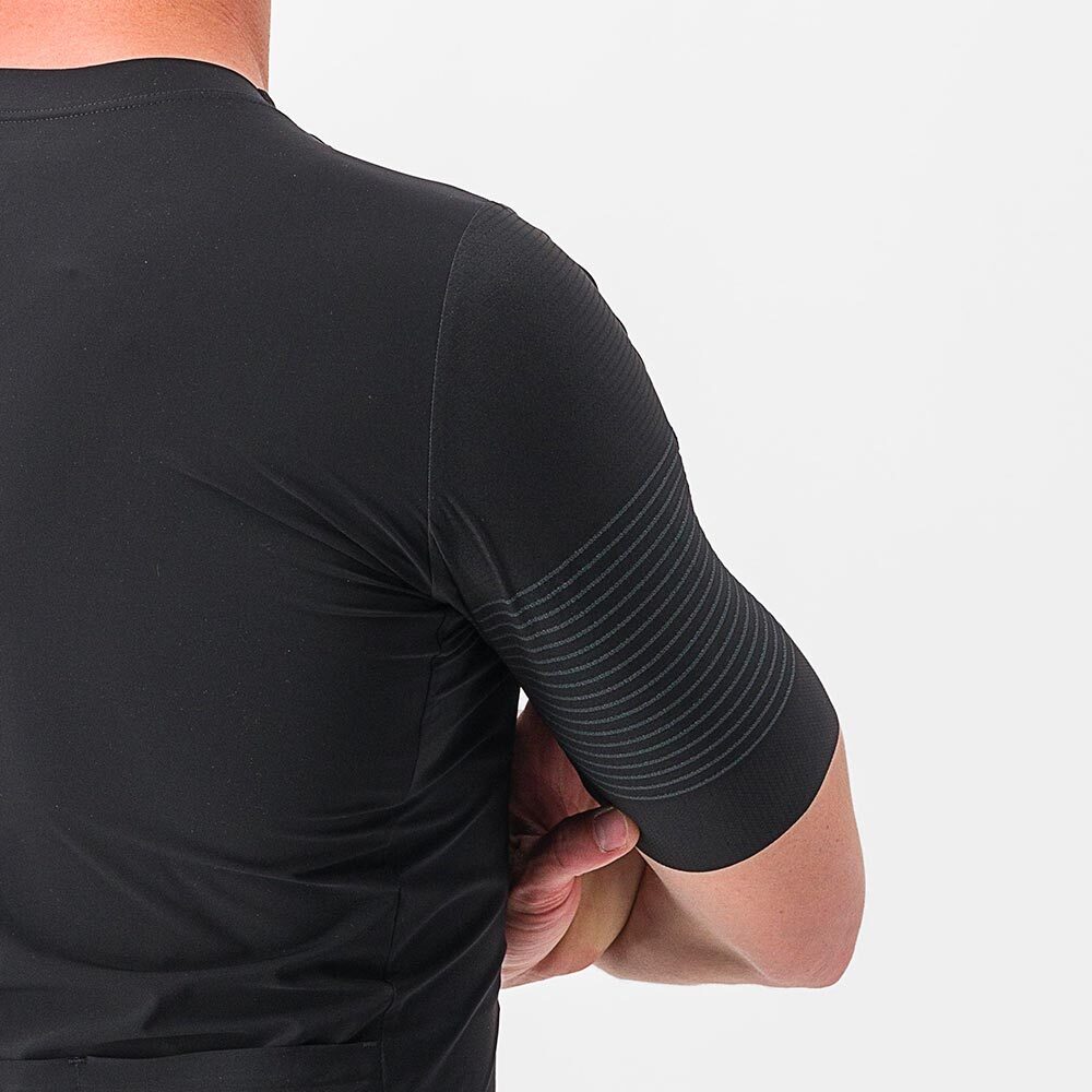 Castelli Premio Black Fietsshirt Korte Mouwen Zwart/Zwart Heren