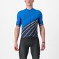 Castelli Speed Strada Fietsshirt Korte Mouwen Blauw/Donkerblauw Heren