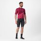 Castelli Speed Strada Fietsshirt Korte Mouwen Donkerrood/Rood Heren