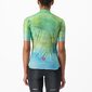 Castelli Marmo Fietsshirt Korte Mouwen Groen/Blauw Dames