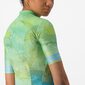 Castelli Marmo Fietsshirt Korte Mouwen Groen/Blauw Dames