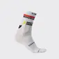 Castelli Rosso Corsa Pro 15 Soudal Quick-Step Fietssokken Wit
