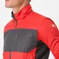 Castelli Unlimited Puffy Fietsjack Rood/Donkergrijs Heren