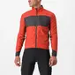Castelli Unlimited Puffy Fietsjack Rood/Donkergrijs Heren