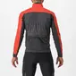 Castelli Unlimited Puffy Fietsjack Rood/Donkergrijs Heren