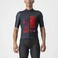 Castelli 13 Screen Fietsshirt Korte Mouwen Blauw/Rood Heren