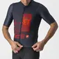 Castelli 13 Screen Fietsshirt Korte Mouwen Blauw/Rood Heren