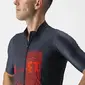 Castelli 13 Screen Fietsshirt Korte Mouwen Blauw/Rood Heren