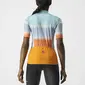 Castelli Dolce Fietsshirt Korte Mouwen Blauw/Oranje Dames