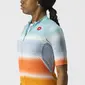 Castelli Dolce Fietsshirt Korte Mouwen Blauw/Oranje Dames